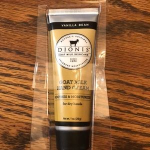 Dionis vanilla bean travel size hand cream